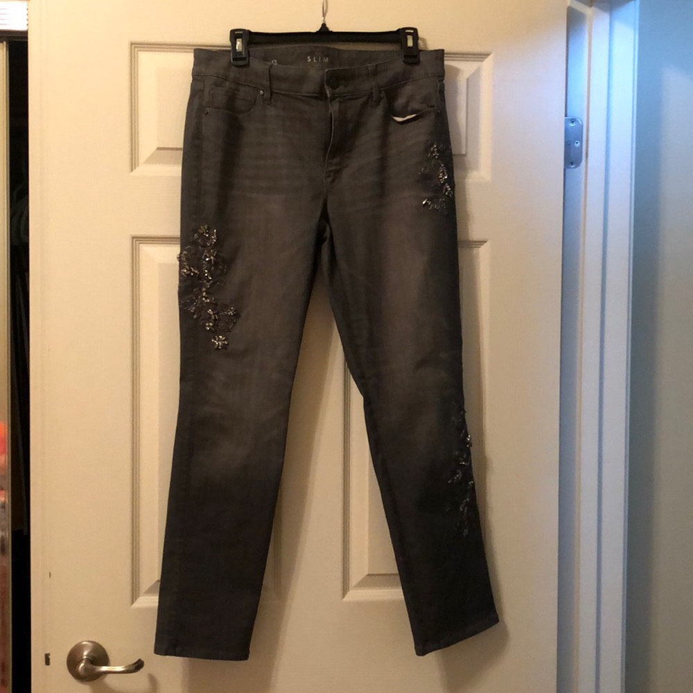 Grey Sequence Jeans - image 1